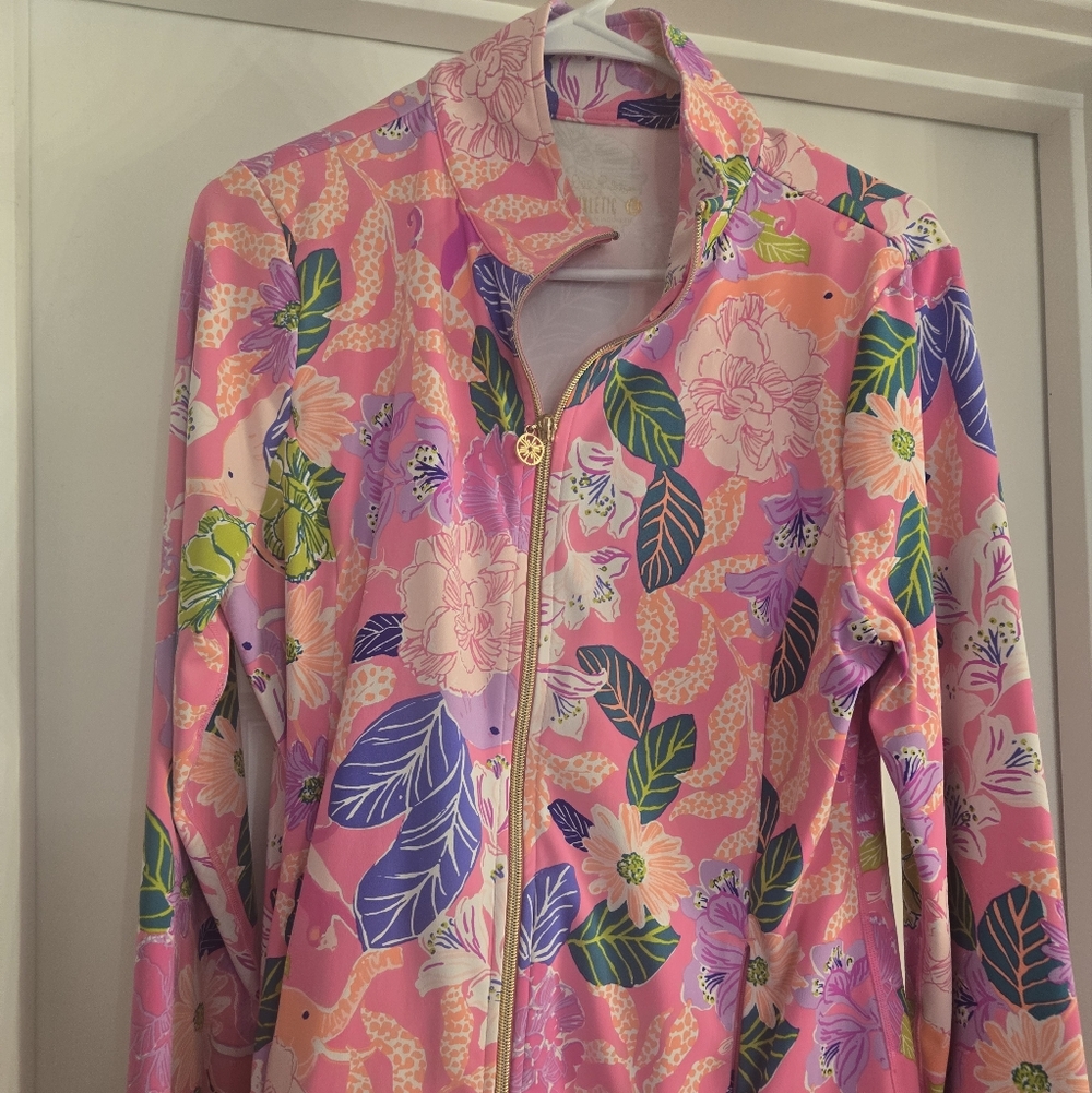 Lilly pulitzer zip up luxletic top